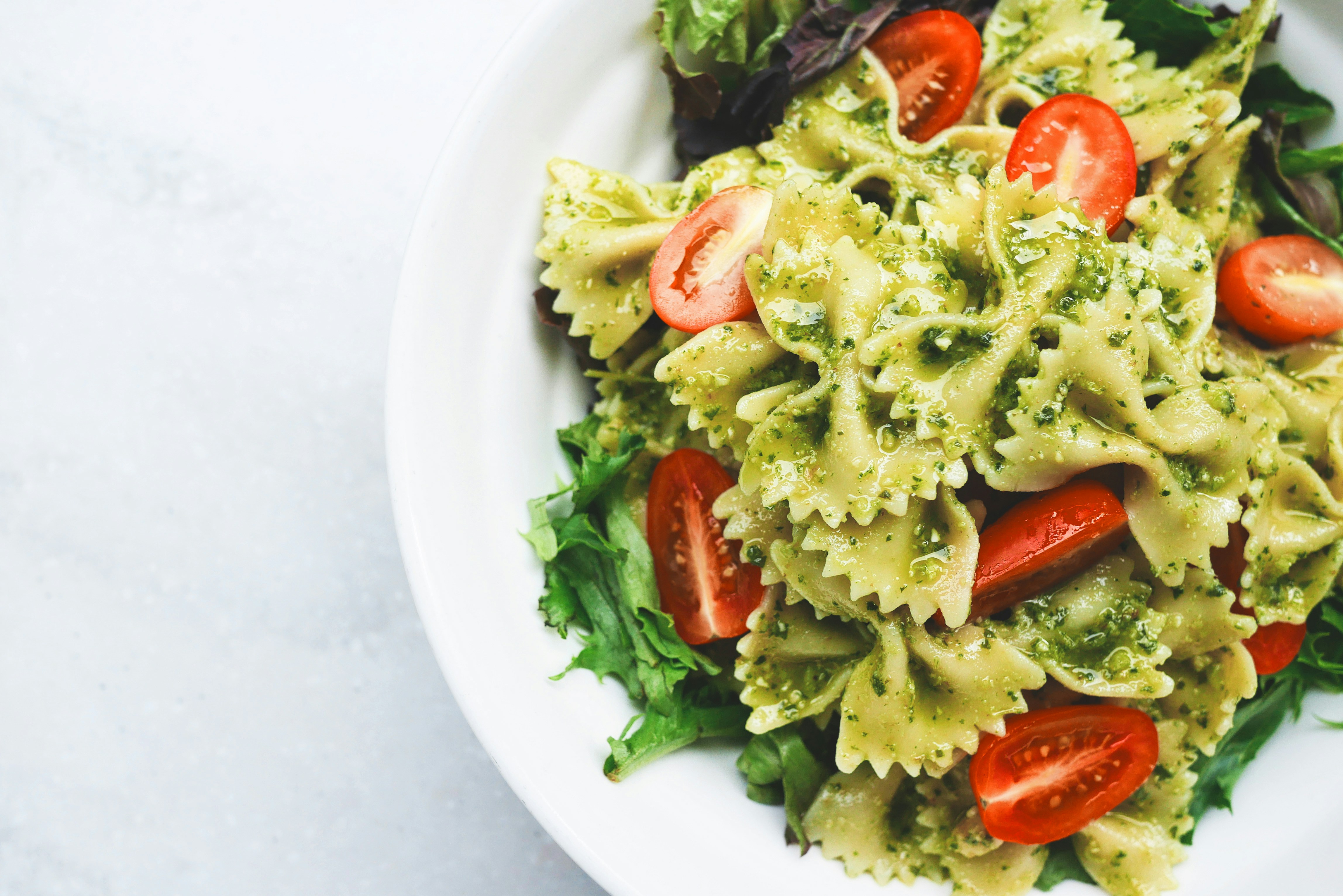 Vibrant Bowtie Pesto Pasta with Cherry Tomatoes