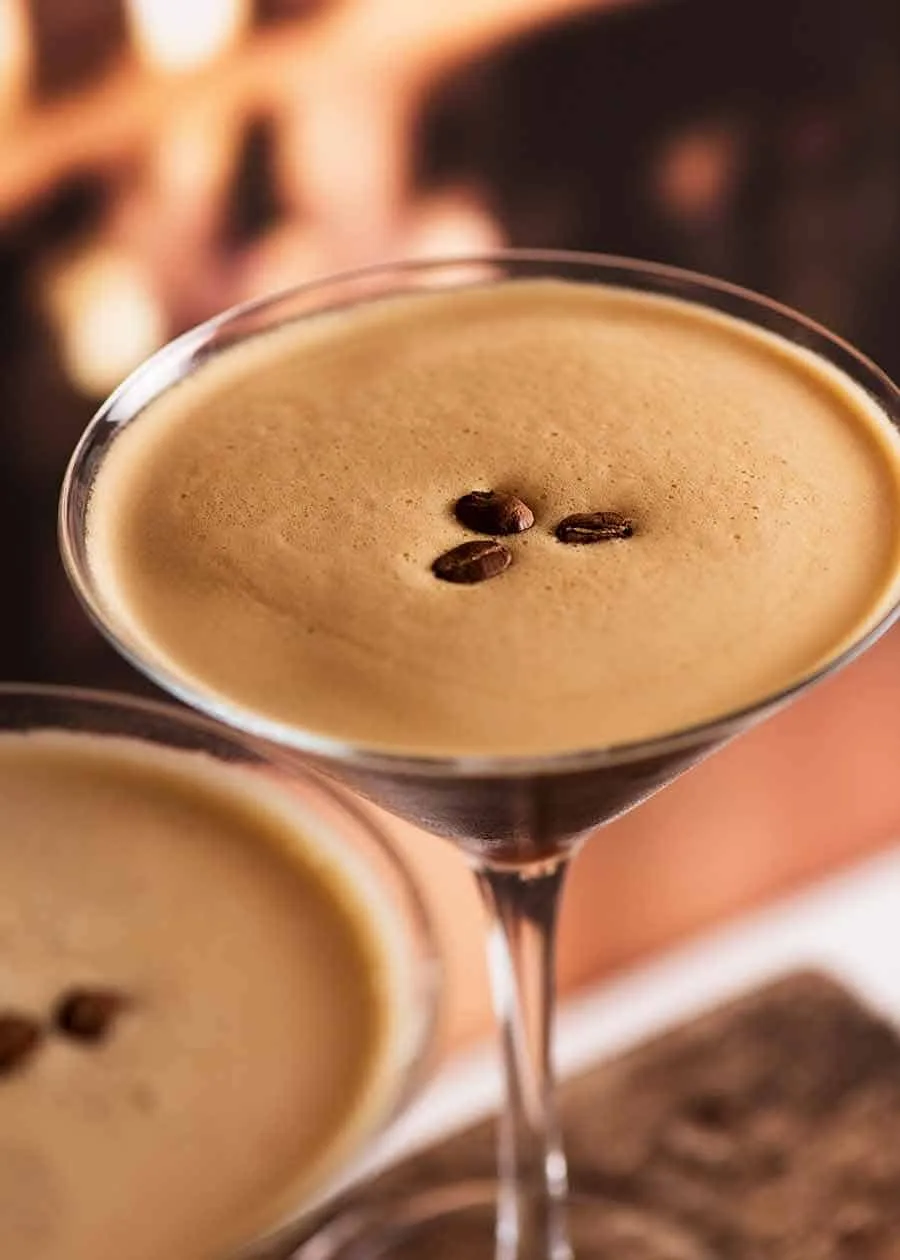 Rich Espresso Martini with Vanilla Vodka and Coffee Liqueur