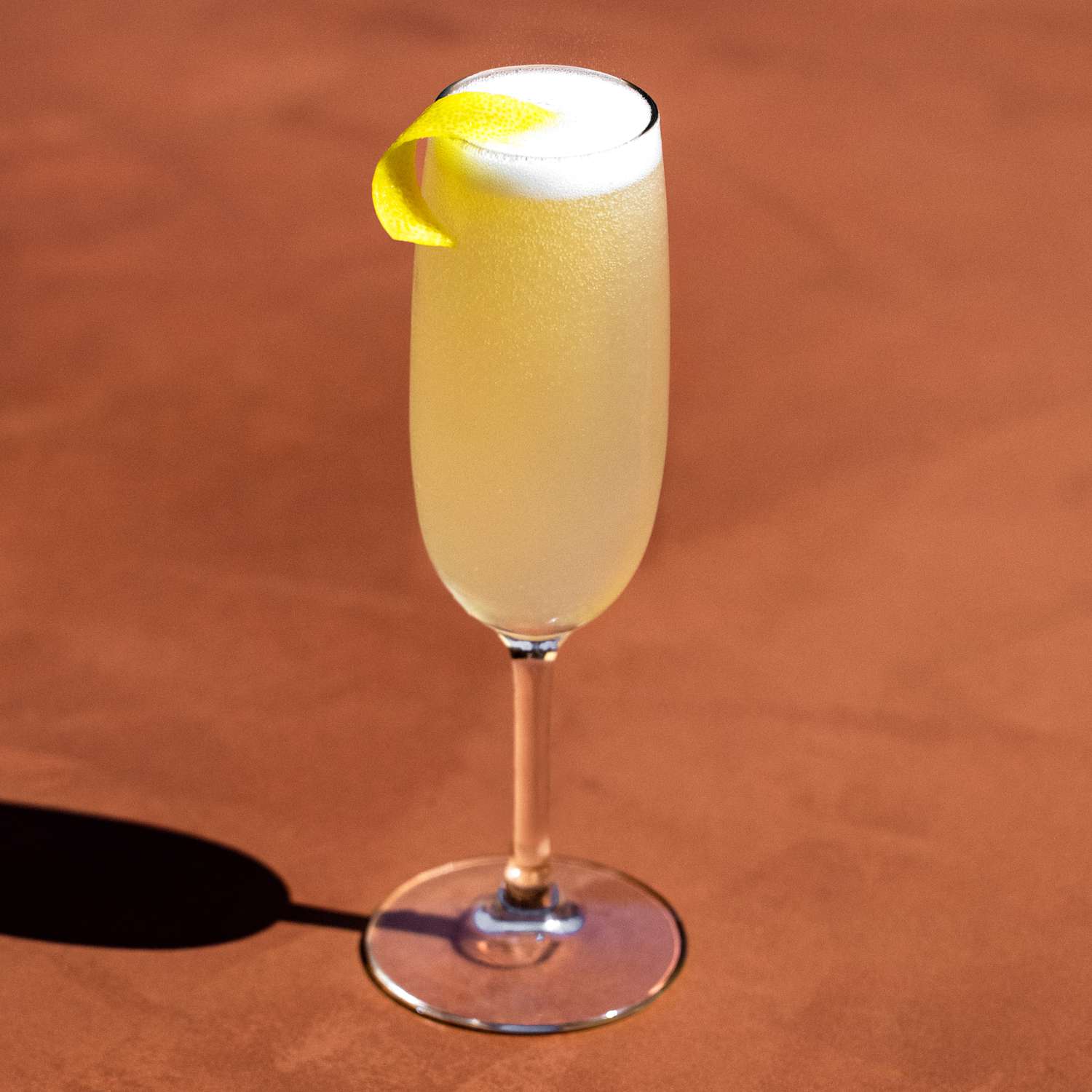 Classic French 75 with Fresh Lemon Zest