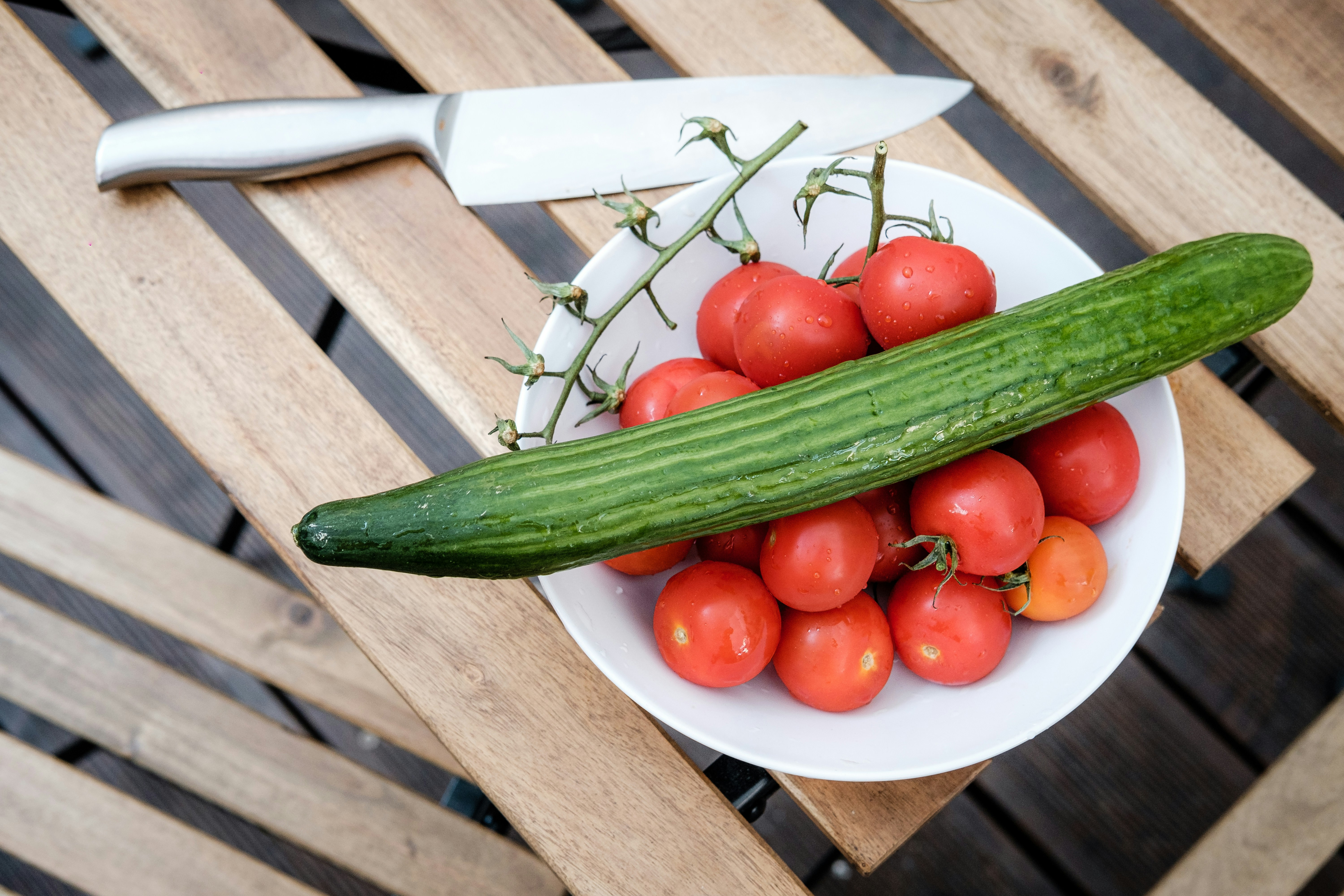 Freshly Tossed Garden Salad with Crisp Cucumber