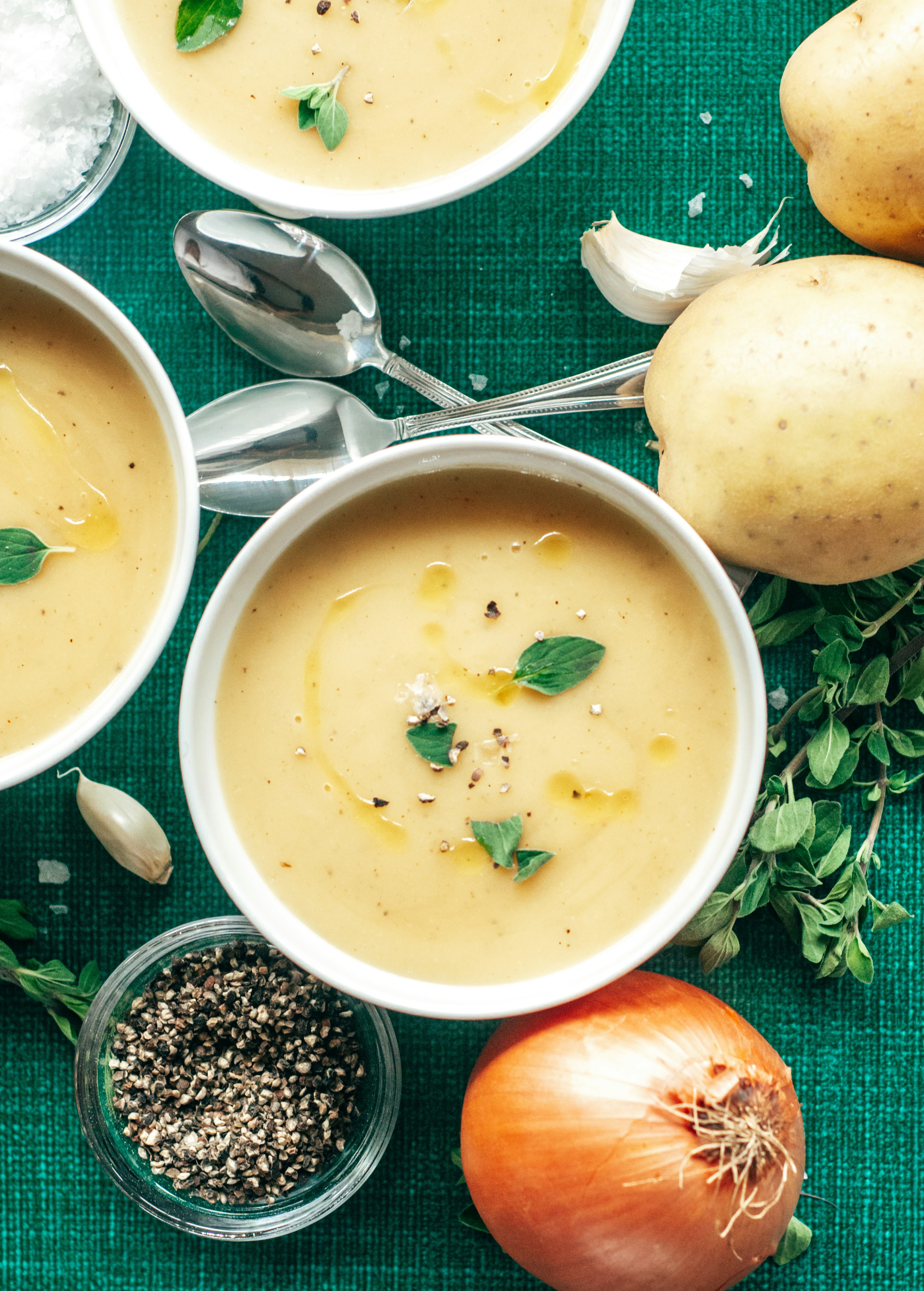 Creamy Instant Pot Potato Soup with Crispy Bacon