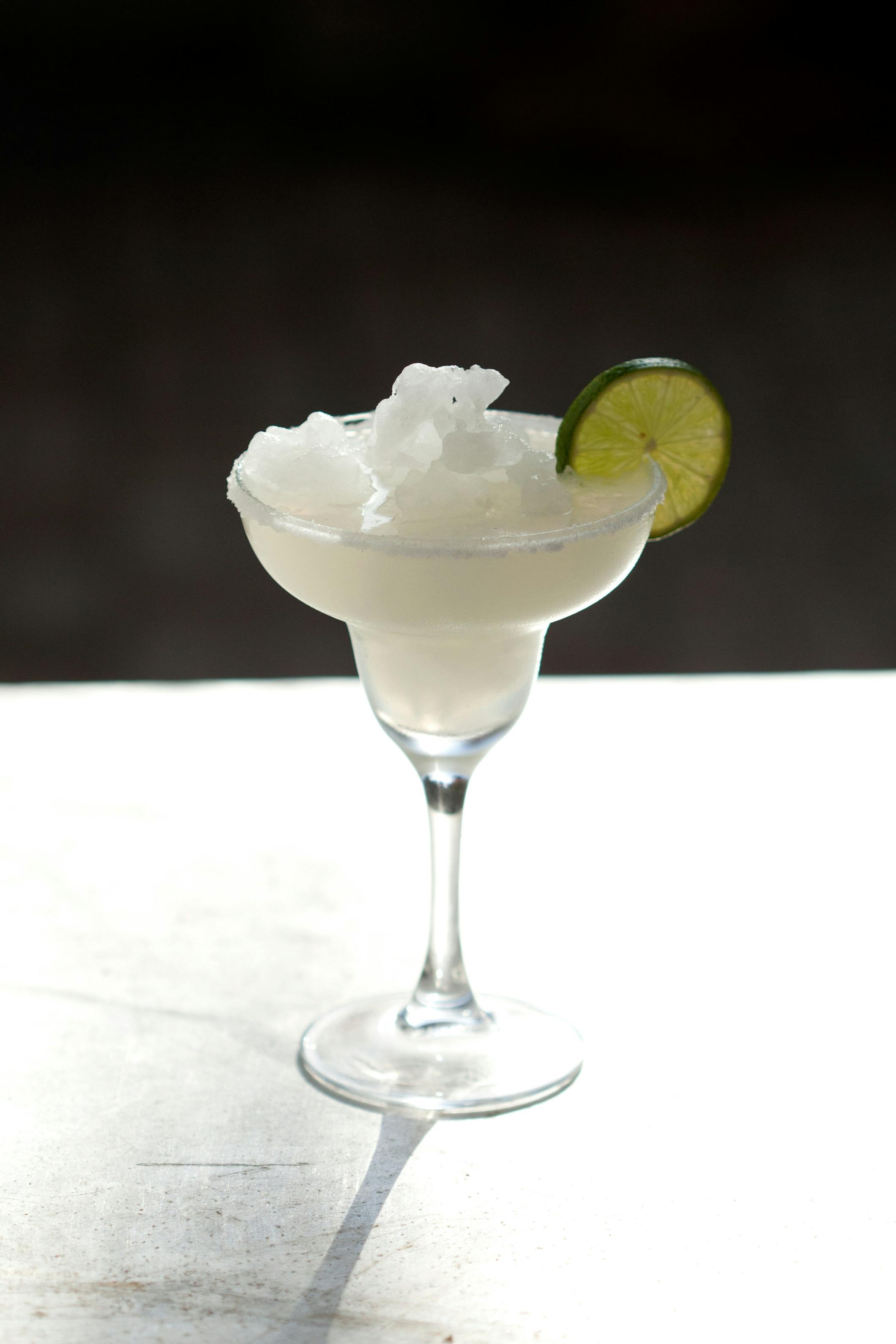 Classic Lime Margarita with Sea Salt Rim