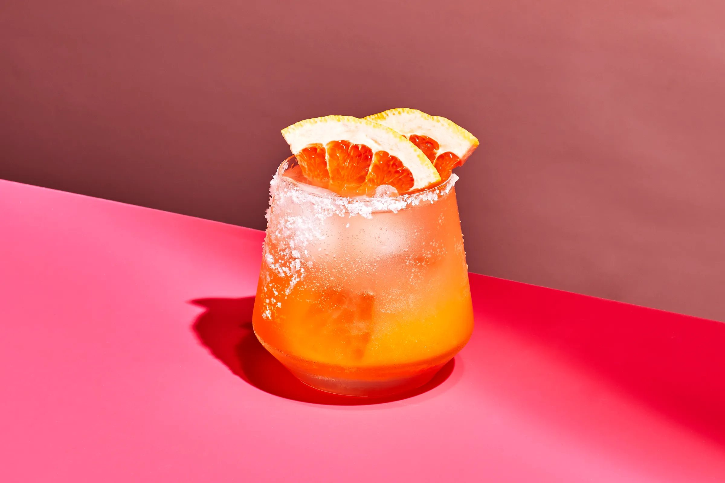 Refreshing Grapefruit Paloma with Sea Salt Rim