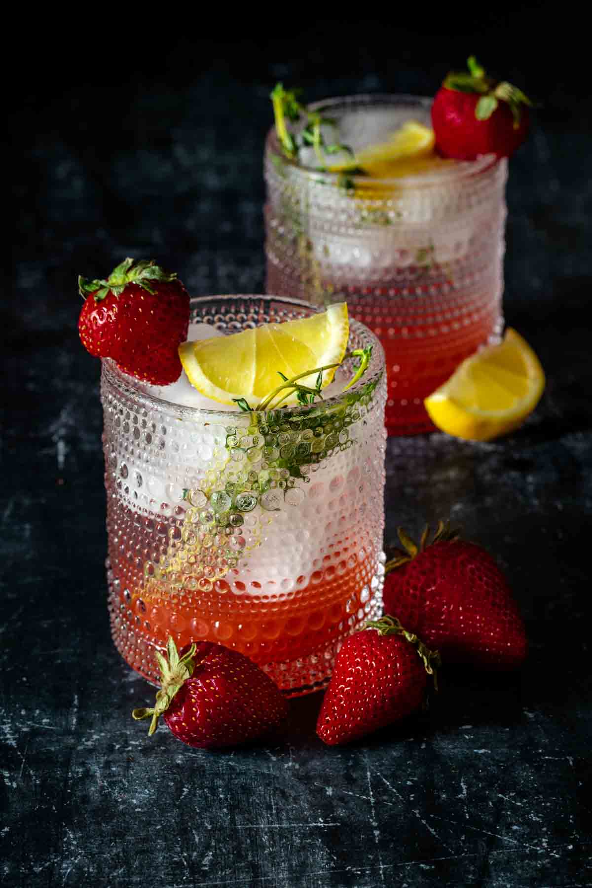 Strawberry Vodka Spritzer